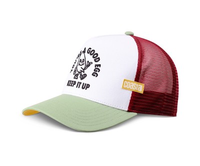Coastal Good Egg Mesh Basecap Cap Kappe white green 98452