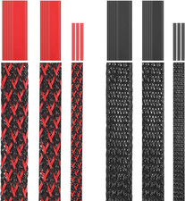 6 Roll 96ft Wire Loom Braided Cable Sleeve With 127 Pcs Tube Heat Shrinkable 6 Roll 96ft Wire Loom Braided Cable Sleeve With 127 Pcs Tube Heat Shrinkable