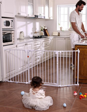 Baby Gate Extra Wide, Auto Close Dog Gate Pet Gate for House Stairs Doorways Fir