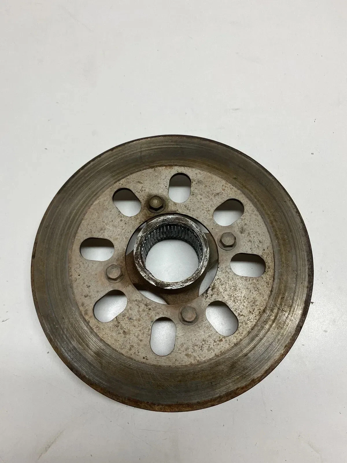 1987 87 Suzuki LT500R Quadzilla Rear Back Disc Brake Hub Mount