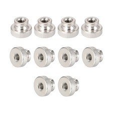 10pcs Knurled Thumb Nuts M4 Round Knobs with Nickel Plating