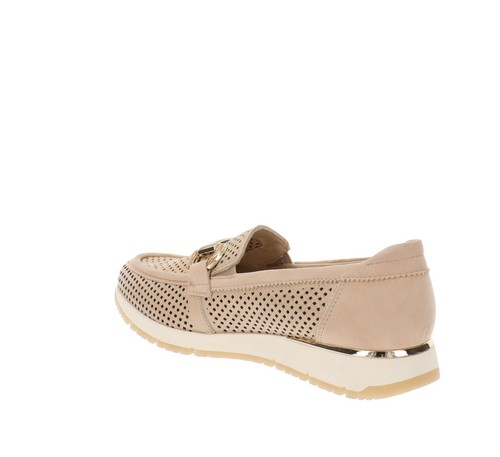 Valleverde Scarpe VV17511 Mocassini Donna in Pelle Beige - Imagen 6 de 8