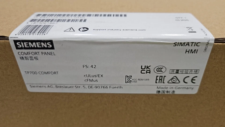 SIEMENS SIMATIC HMI TP700 Comfort Panel NUEVO PRECINTADO 6AV2124-0GC01-0AX0 PLC - Imagen 2 de 3