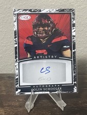 Colin Schooler 2022 Sage Artistry White Autograph #A-CS4 Texas Tech Rookie