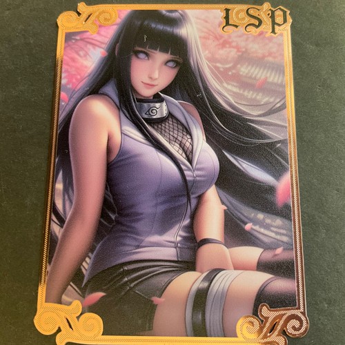 Goddess Story Gold METAL Card Double Sided Serial Number #065/100! Hinata Anime - Picture 2 of 8