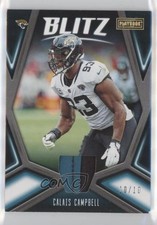 2019 Panini Playbook BLITZ Memorabilia Prime 10/10 Calais Campbell #20 h4r