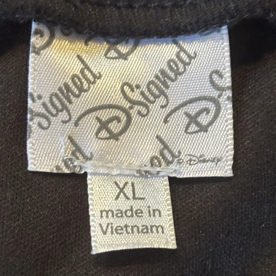 DISNEY D Signed Lined Skirt Ruffle Black Size XL Vacation Party Holiday - Image 4 of 4