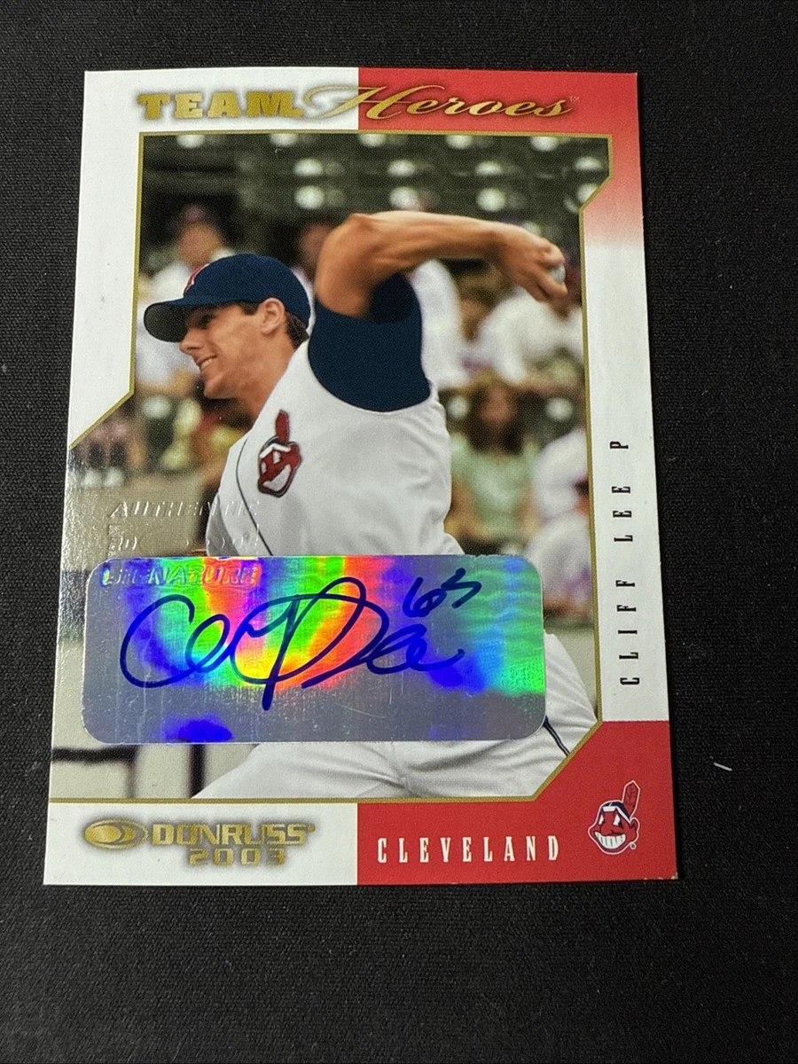 Cliff Lee Baseball Autographed Sports Trading Cards & Accessories