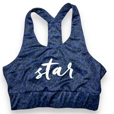 Starcycle Scripted Cheetah Print Sports Bra size Large