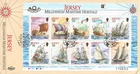 2000 Jersey Millennium Marine Heritage Stamp Show 2000 MiniSheet First Day Cover