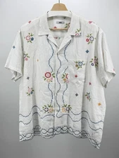 Bode 1/1 Embroidered Tablecloth Shirt size XL/XXL
