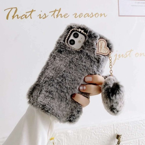 Fluffy Plush Love Fuzzy Phone Case For Samsung A51 A71 A72 A82 A12 A10 Note 20 - Picture 11 of 14