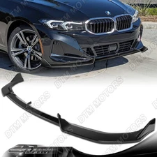 For 23-25 BMW 330i 330e Base GT-Style Painted Black Front Bumper Lip Body Kit