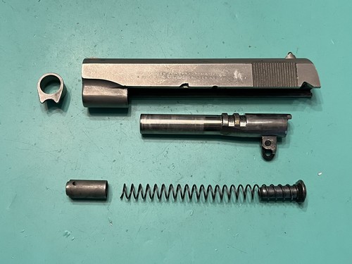 USED OEM COLT COMBAT COMMANDER NICKEL SLIDE BARREL GUIDE ROD SPRING .45 ACP