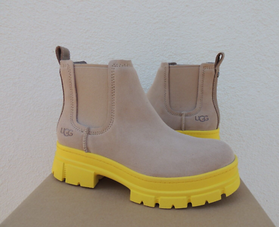 UGG SAND ASHTON CHELSEA WATERPROOF SUEDE BLOCK PLATFORM  display picture 1