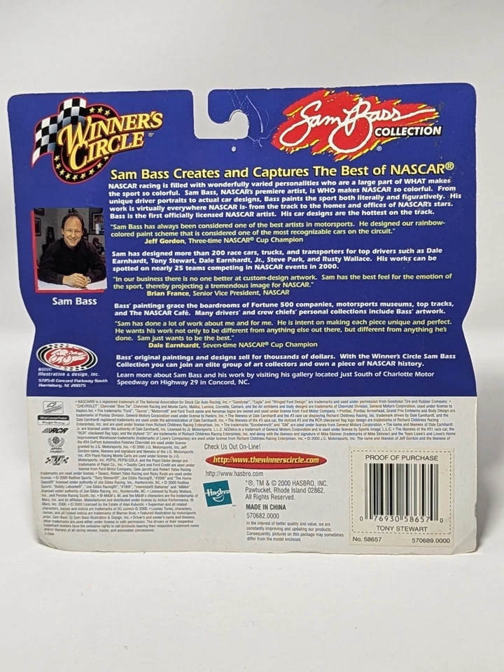 Vintage Winners Circle 1/43 #20 Tony Stewart NASCAR Sam Bass 99 Pont GP.         - Image 2 of 2