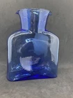 Blenko Glass Double Spout Water Bottle In Blue Signed 2002