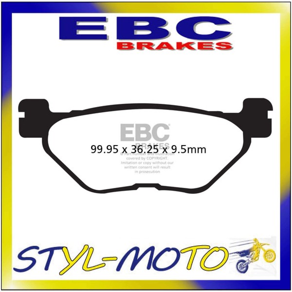 Fa319/2Hh BeläGe Sinter Hinten Ebc Yamaha Xv 950 R 2014-2018-image