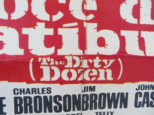 THE DIRTY DOZEN SPANISH POSTER LEE MARVIN ERNEST BORGNINE CHARLES BRONSON 1967 - Picture 4 of 11