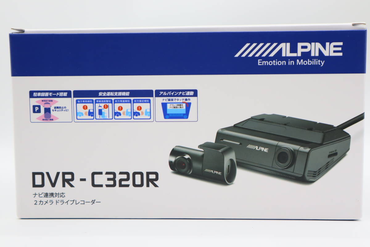 ALPINE DVR-C320R 2-Camera Drive Recorder Front and Rear HD Dash 