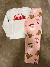 Girls Fleece Christmas Pajamas From Carters, Size 12