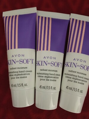 6,AVON SKIN SO SOFT RADIANT MOISTURE REPLENISHING HAND CREAM (6PIECES)TRAVEL
