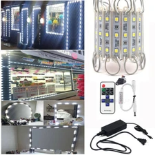 White 3 LED 5050 SMD Module Light For Store Front Windows Sign Lamp+Remote+Power