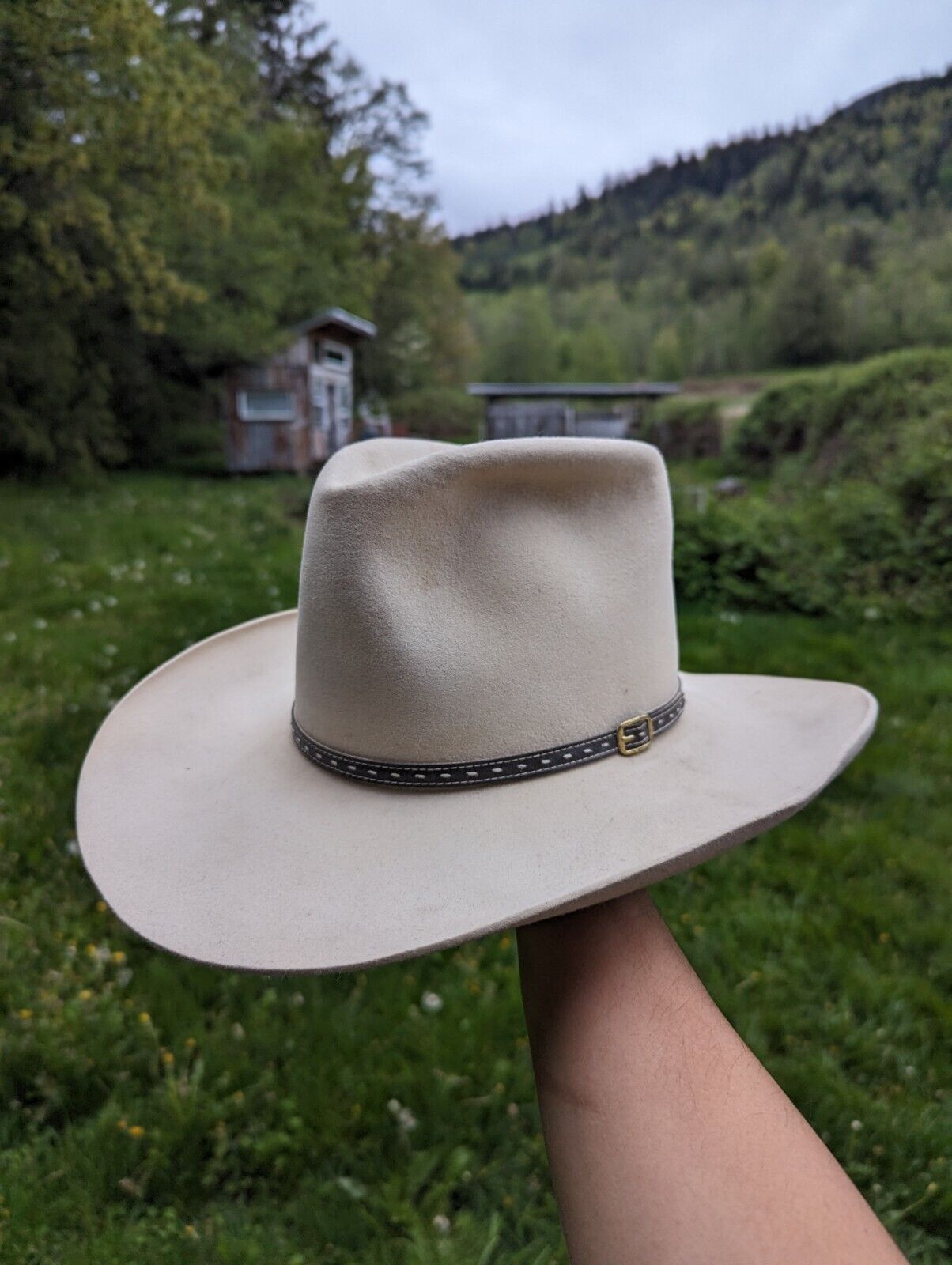 vintage Stetson hat 6 3/4 5x Corral fur felt hat … - image 1