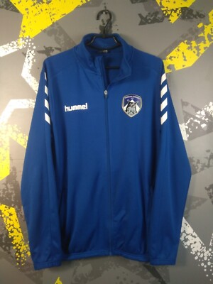 Oldham Athletic Training Football Jacket With Zipped Hummel Men L/XL ig93