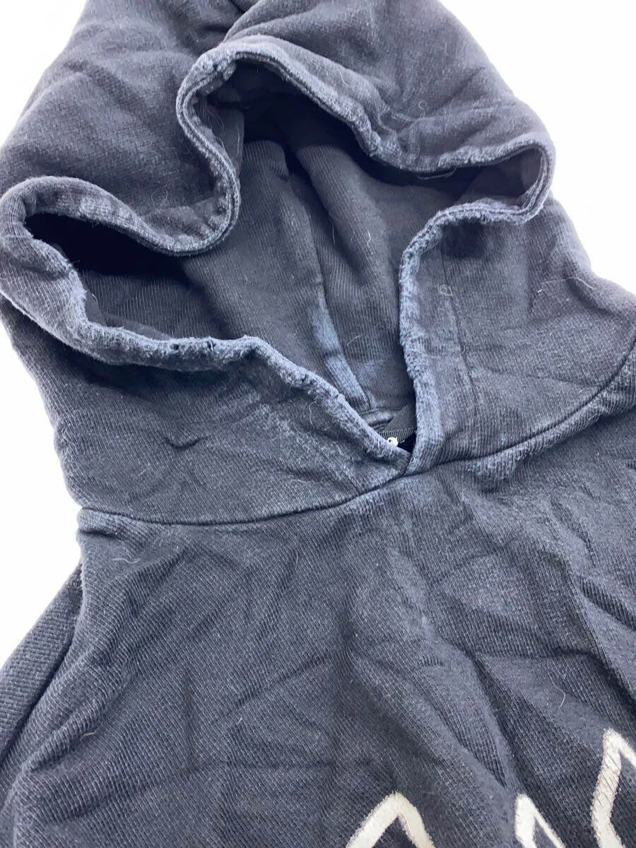 Felpa con cappuccio Palm Angels graffiti motivo fiamma danni usata