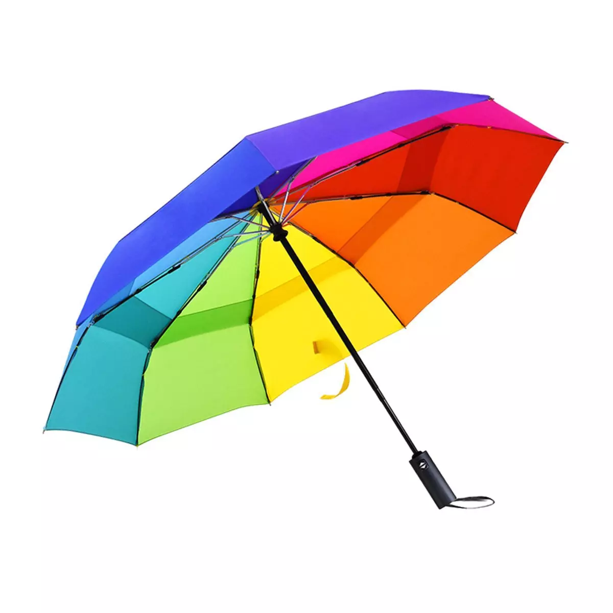 Windproof Umbrella Large Rainbow Umbrella for Adults for