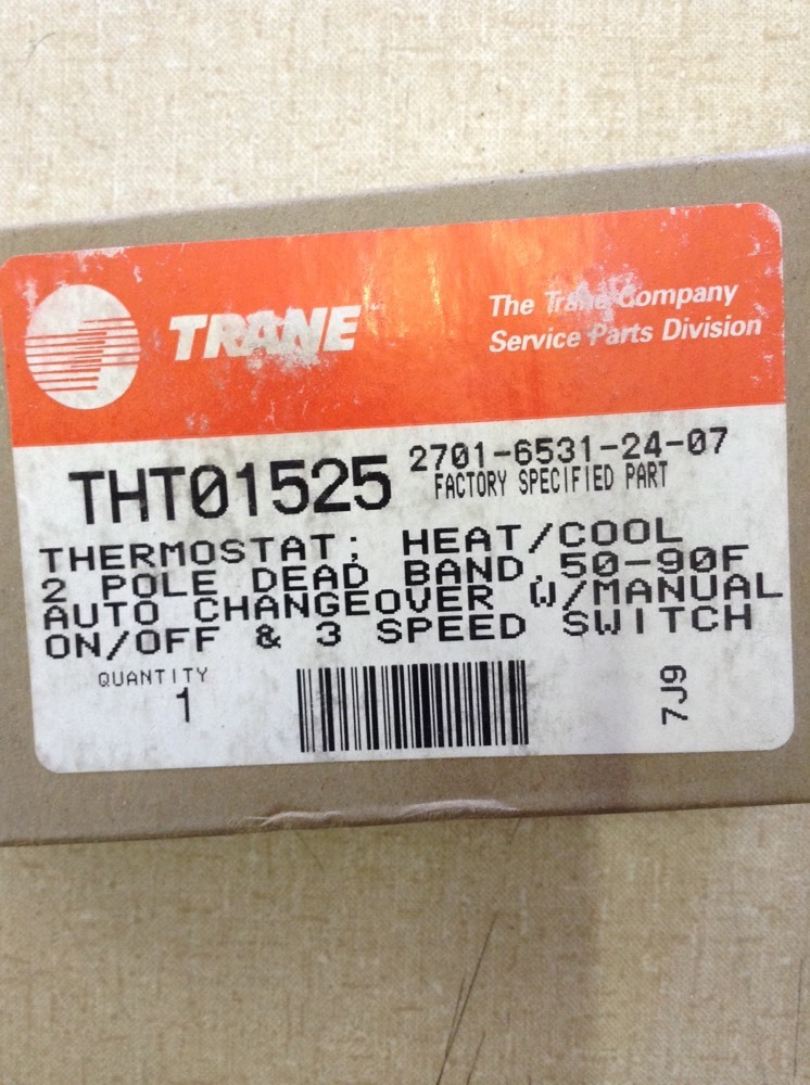 TRANE THT01525 THERMOSTAT; HEAT/COOL 2 POLE DEAD BAND,5090F AUTO eBay