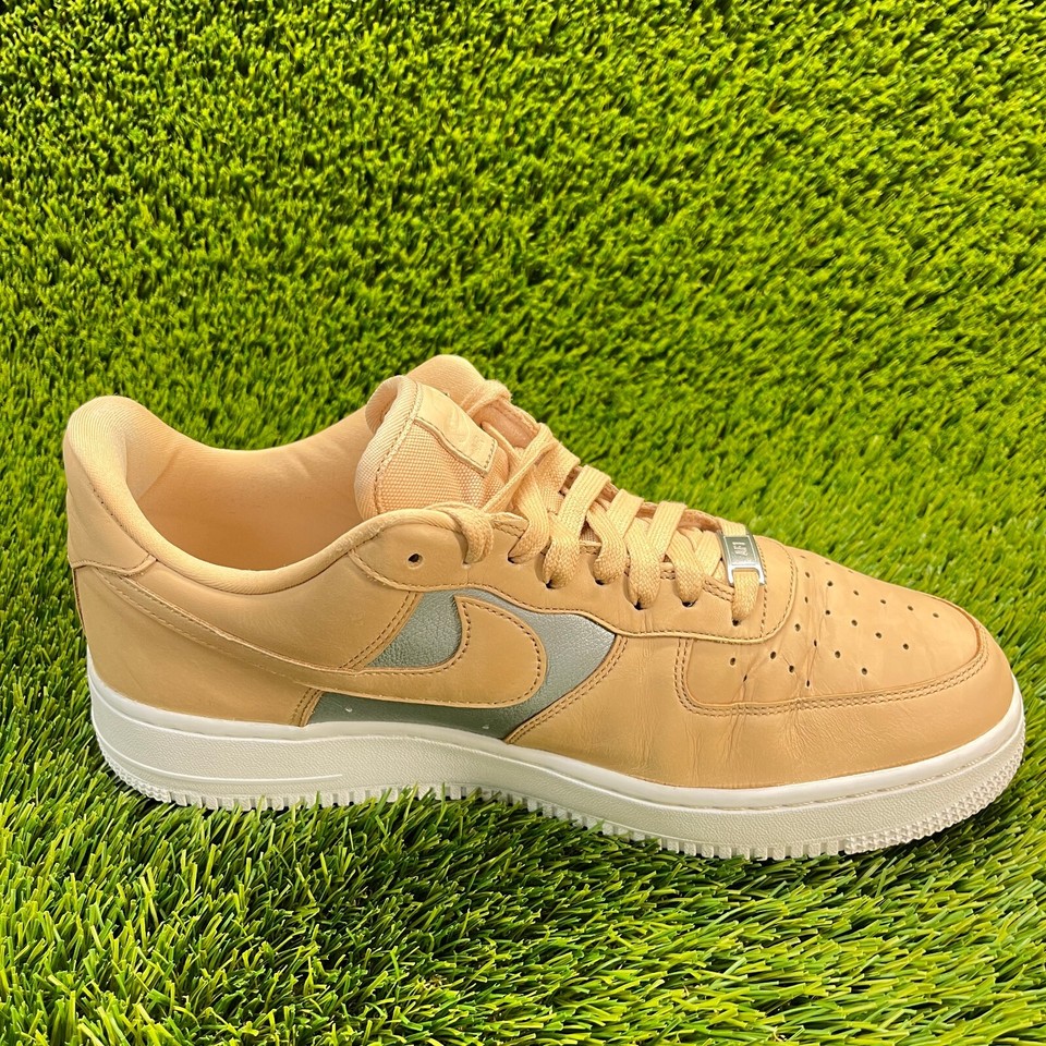 Nike Air Force 1 '07 Low Womens Size 12 Beige Athletic Shoes Sneakers