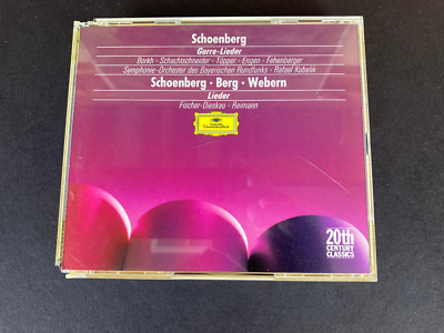 SCHOENBERG GURRE LIEDER BERG WEBERN SONGS KUBELIK MINT DEUTSCHE GRAMMOPHON 2CD