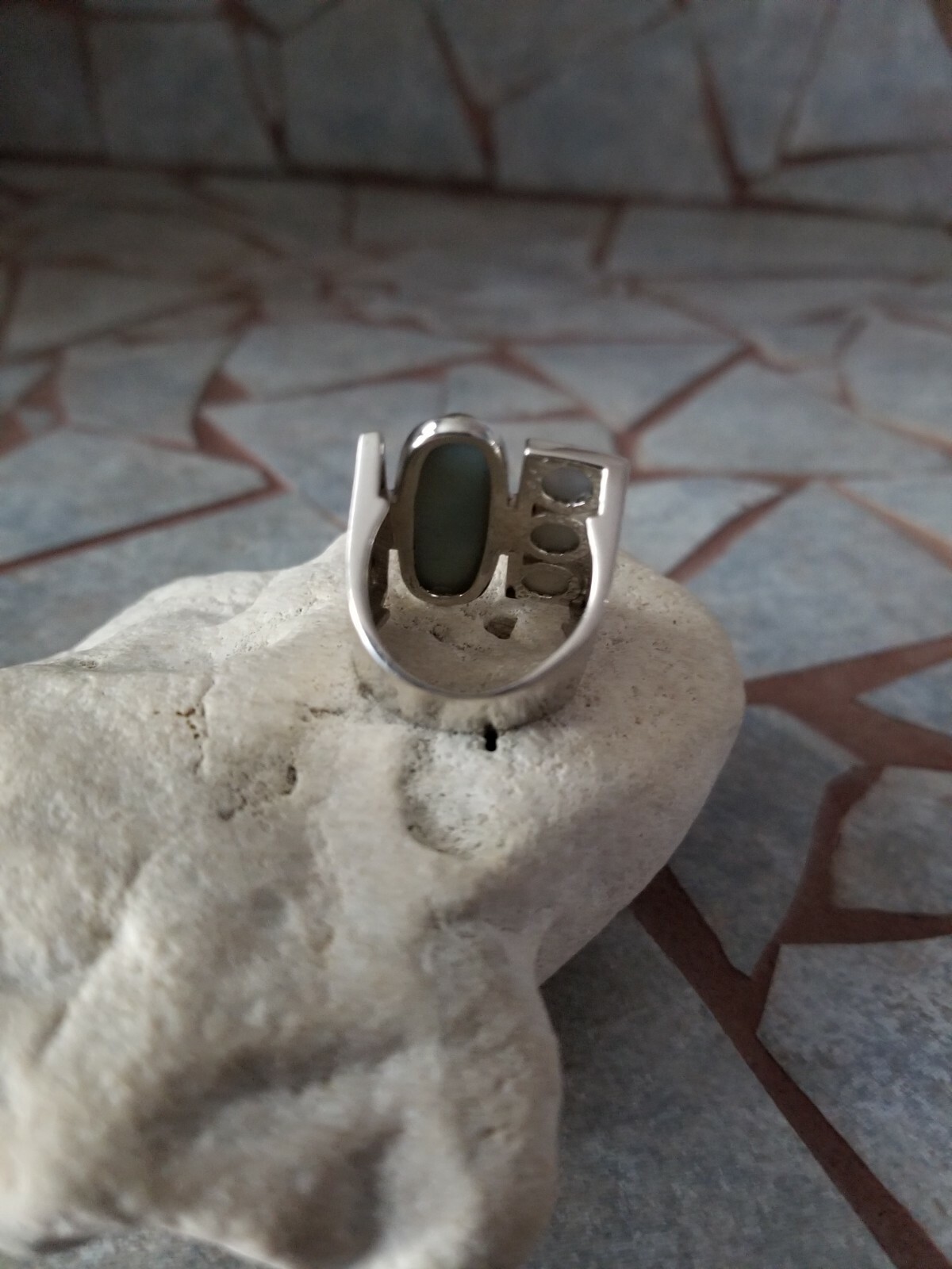 contemporary silver ring - image 3