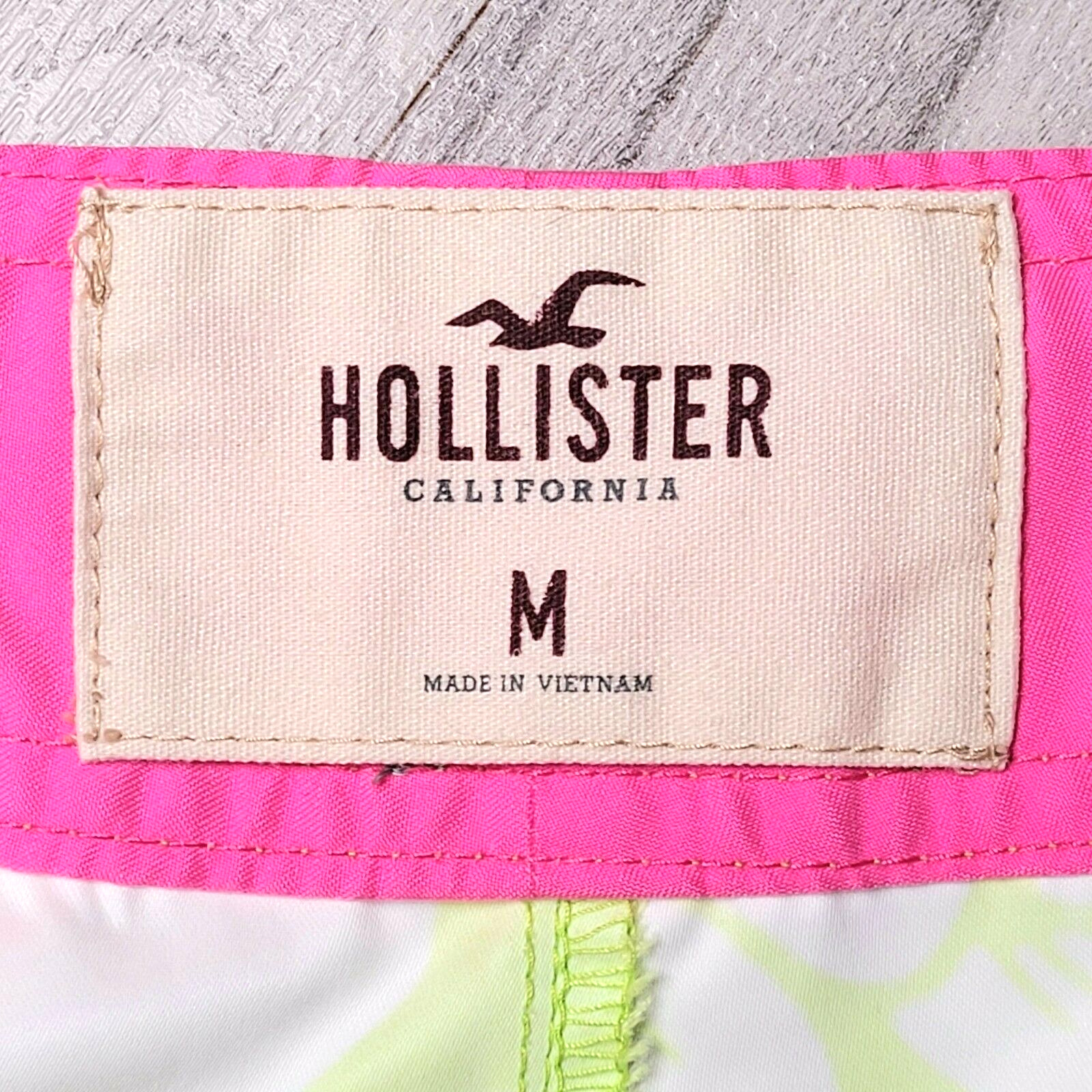 HOLLISTER Board Shorts Mens Size M 31" Lime Green… - image 7