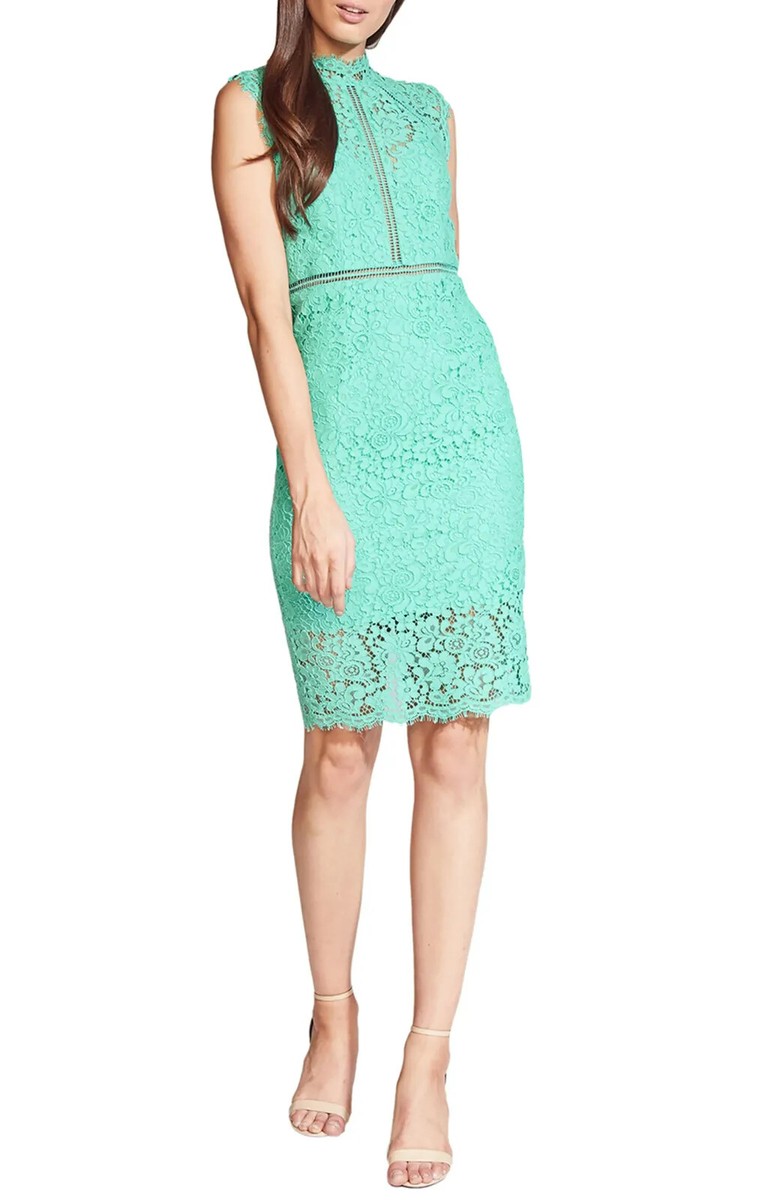 bardot lace sheath cocktail dress Bardot Lace Sheath Dress, Size Small