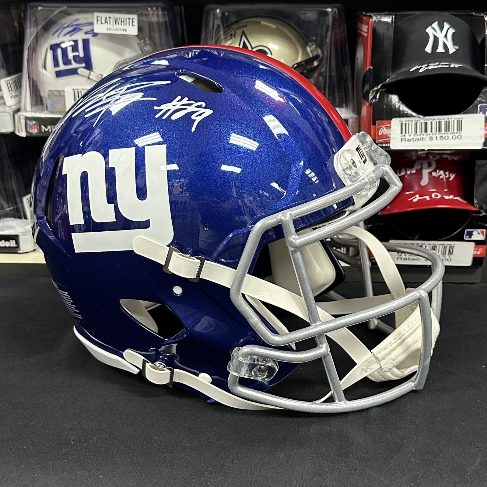 Kadarius Toney Autographed Signed New York Giants Speed Authentic Helmet BAS COA 