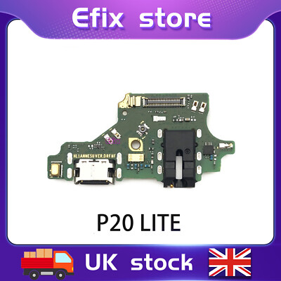 Für Huawei P20 lite USB Ladebuchse Platine Kopfhörer & Mikrofon Flex UK Ware