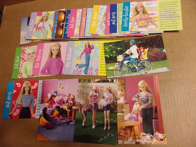New Complete set all 72 Barbie Photocards 1999 Panini Mattel Cards Nice 4x6