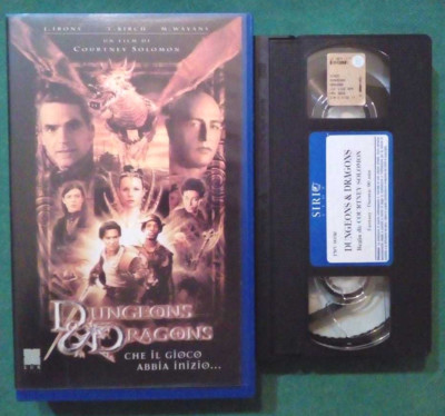 Vhs Dungeons & Dragons Film Fantasy J.Irons T.Birch Videokassette Ex Nolo (V86)