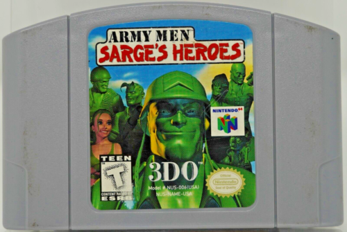 N64 Lot - Sarge's Heroes, Knockout Kings 2000, WCW vs NWO, & More Games! - N6410 - Afbeelding 1 van 10