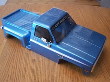 Axial SCX10 III 1982 Chevy K-10 Blue Body w/Front Led Lights DAMAGED CRACKS