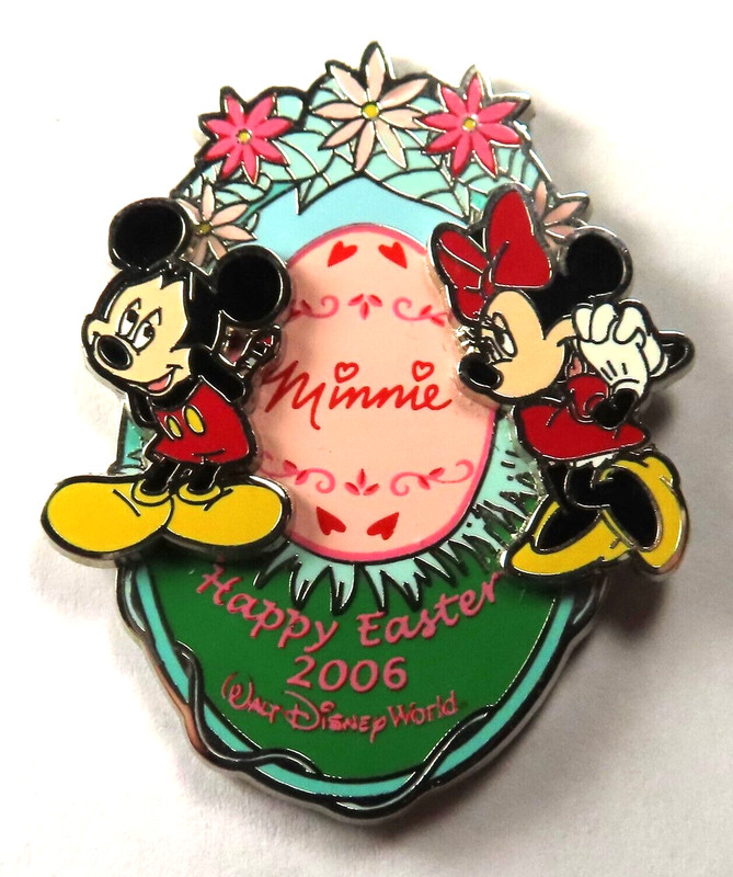 Disney Pin 45750  WDW - Happy Easter 2006 Mickey & Minnie Mouse LE3500 Egg