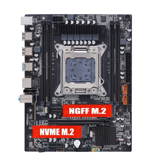X99 Motherboard LGA 2011-3 NVME M.2 Slot Support Xeon E5V3 V4 CPU Processor DDR4 - 第 2/12 張圖片