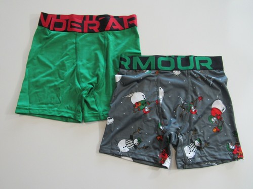 Boys Youth Under Armour 2 Pack Boxerjock Boxer Brief Small New - Picture 5 of 10