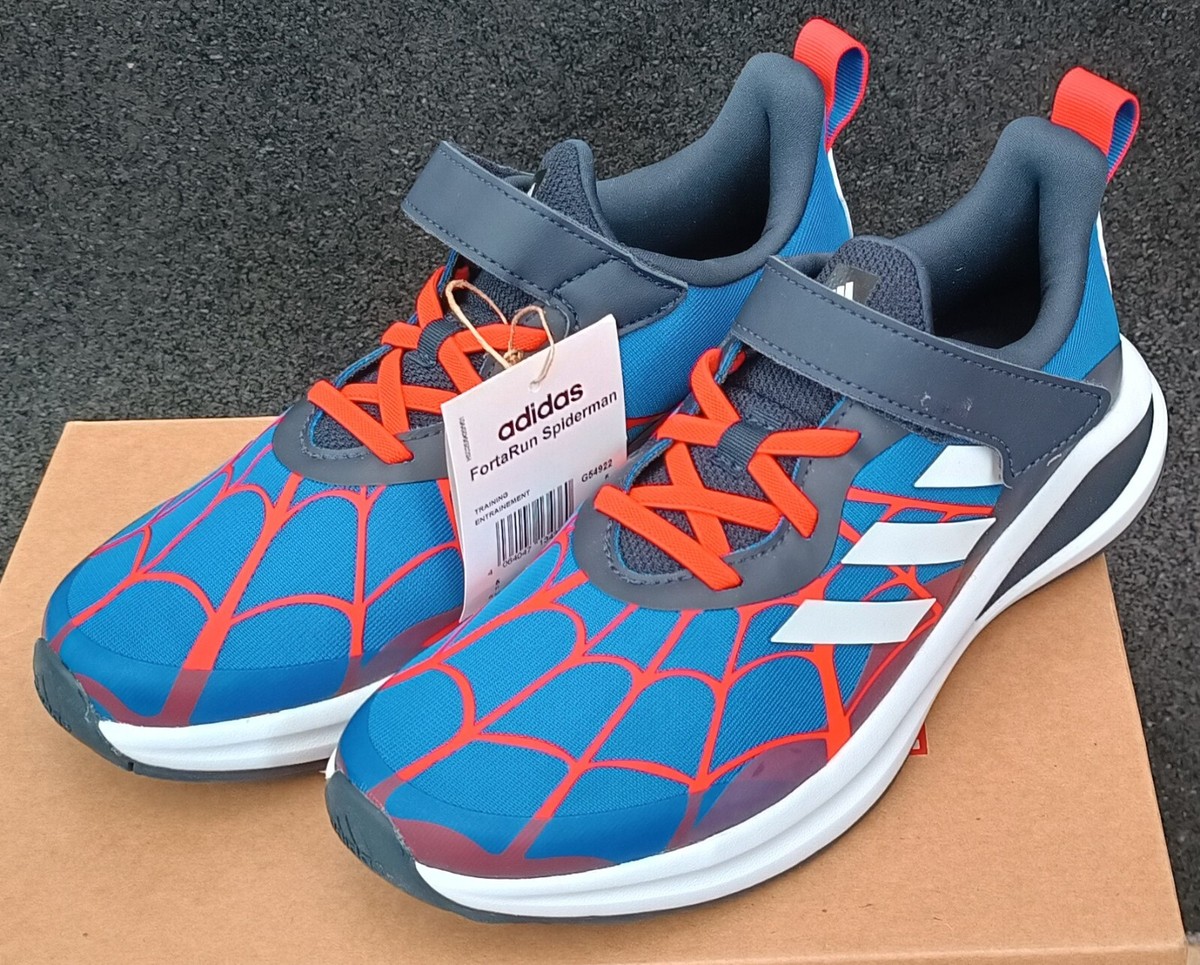 Fortarun Shoes Adidas Spiderman Trainers Size 10 NEW Adidas