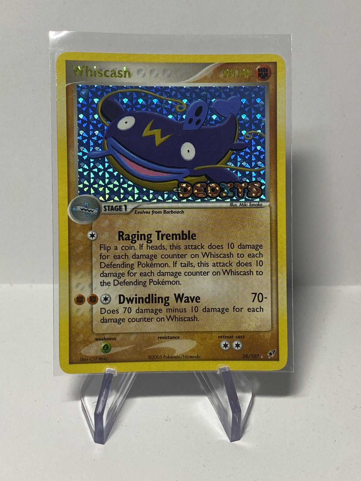 Pokemon EX Deoxys Whiscash Reverse Holo 28/107 Near Mint NM