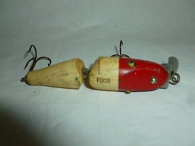 Vintage 3-1/2 Inch Jointed Wood w/ Glass Eyes Creek Chub Vintage 3-1/2 Inch Jointed Wood w/ Glass Eyes Creek Chub