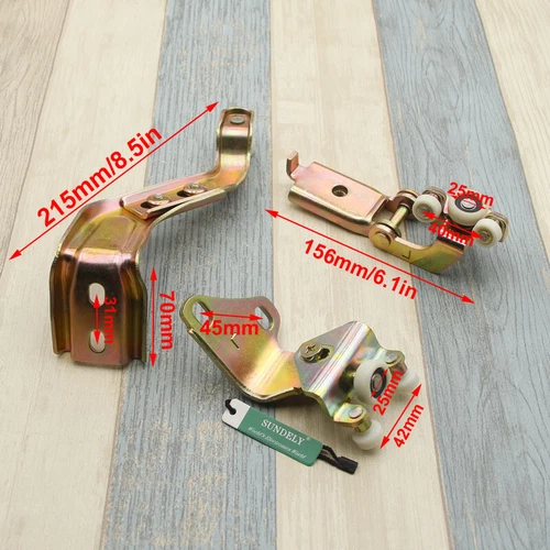 Left Sliding Door Roller Guide Hinge Bottom Middle Top For Mercedes Sprinter - Picture 2 of 9